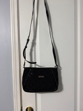 Vera Bradley Black Quilted Crossbody Purse